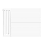 Radiatorombouw 60x70 cm Lijn vlakke voorplaat RAL-9016