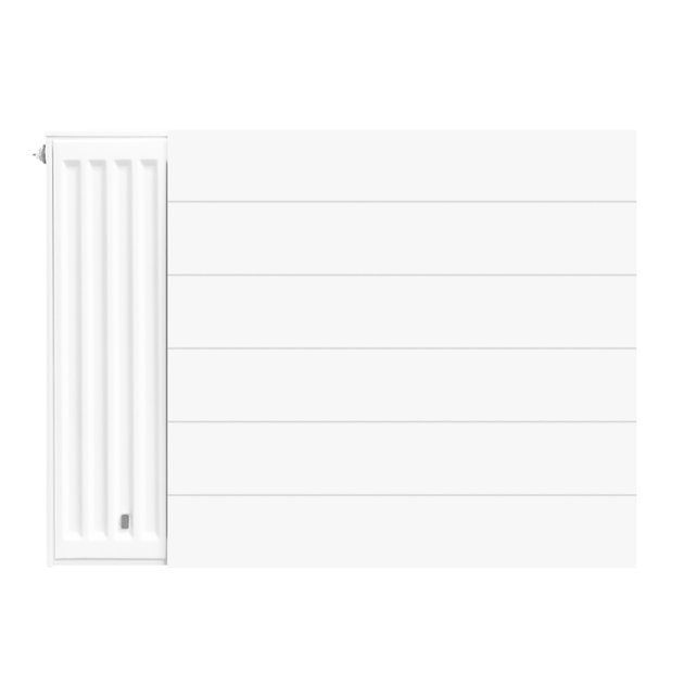 Radiatorombouw 60x50 cm Lijn vlakke voorplaat RAL-9016 Radiatorombouw 60x50 cm Lijn vlakke voorplaat RAL-9016