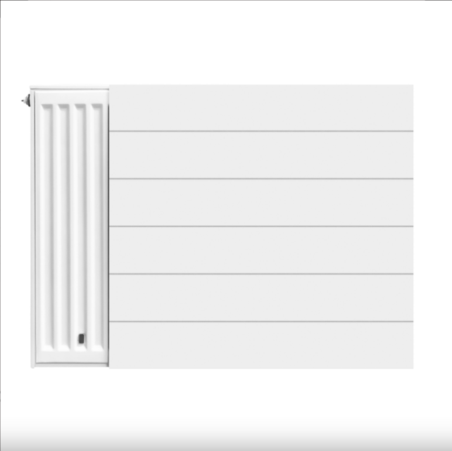 Radiatorombouw 90x60 cm Lijn vlakke voorplaat RAL-9016