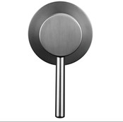 Omstelkraan warm en koud inbouw Bidetkraan Gun metal tbv bidettoilet Douchewc bidetdouche