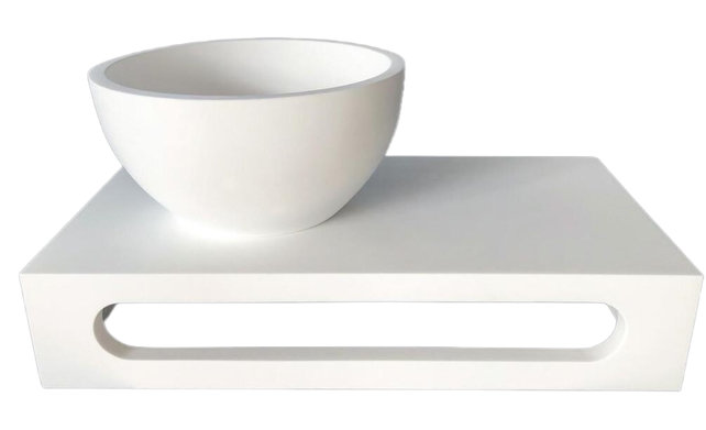 Fontein Planchet Parro Solid surface 40x22x8 cm Fontein Planchet Parro Solid surface 40x22x8 cm