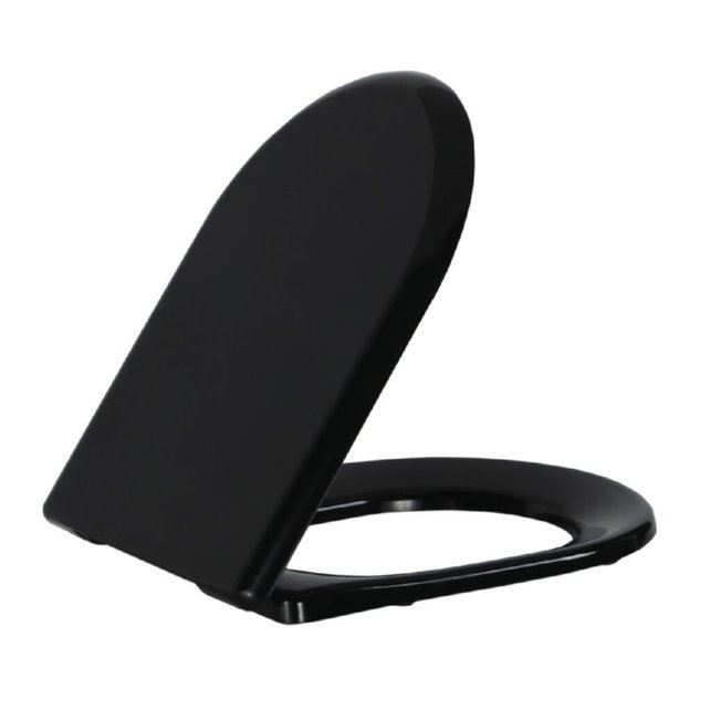 Creavit toiletset Zwart - Hangtoilet TP325 met bidet Zwart Mat - Spoelrand incl. softclose toiletbril