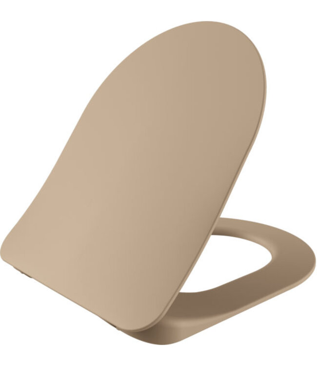 Creavit toiletset met bidet Mat Cappuccino - Hangtoilet FE322 Mat Cappuccino incl. soft close toiletbril en drukplaat