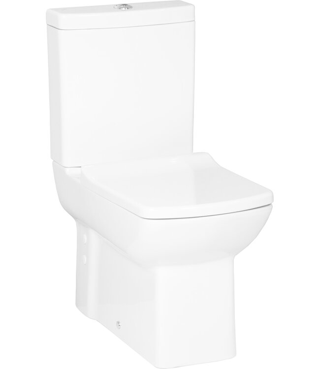 Staand Toilet met Bidet Creavit Lara Wit Compleet incl. Toiletbril