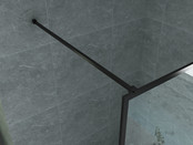 Douchewand Zwart Frame Danilo 140x200cm 8mm veiligheidsglas Nano-coating incl. Muursteun Douchewand Zwart Frame Danilo 140x200cm 8mm veiligheidsglas Nano-coating incl. Muursteun