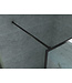 Douchewand Zwart Frame Danilo 140x200cm 8mm veiligheidsglas Nano-coating incl. Muursteun