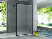 Douchewand Zwart Frame Danilo 140x200cm 8mm veiligheidsglas Nano-coating incl. Muursteun Douchewand Zwart Frame Danilo 140x200cm 8mm veiligheidsglas Nano-coating incl. Muursteun