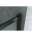 Douchewand Zwart Frame Danilo 90x200cm 8mm veiligheidsglas Nano-coating incl. Muursteun