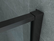 Douchecabine Frame Raster Zwart Mat 90x120cm Draaideur 8mm veiligheidsglas Nano-coating Douchecabine Frame Raster Zwart Mat 90x120cm Draaideur 8mm veiligheidsglas Nano-coating