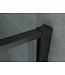 Douchecabine Frame Raster Zwart Mat 90x140cm Draaideur 8mm veiligheidsglas Nano-coating