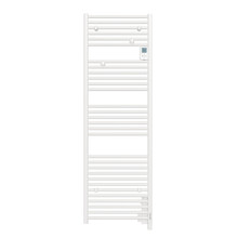 Handdoekradiator Elektrisch Dahlia Wit 1590x500mm 750 Watt digitale thermostaat programmeerbaar (RAL9016)