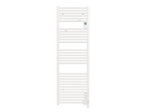 Handdoekradiator Elektrisch Dahlia Wit 1837x550mm 1000 Watt digitale thermostaat programmeerbaar (RAL9016)