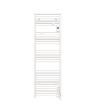 BELRAD Handdoekradiator Elektrisch Dahlia Wit 1837x550mm 1000 Watt digitale thermostaat programmeerbaar (RAL9016)