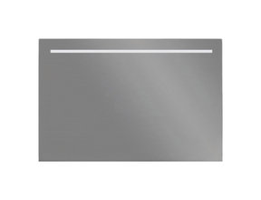 Badkamerspiegel Dion 100x70x3 cm Led verlichting Vóór & Onderverlichting incl. Spiegelverwarming