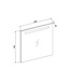 Badkamerspiegel Dion 80x70x3 cm Led verlichting Vóór & Onderverlichting incl. Spiegelverwarming