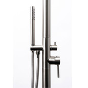 Buitendouche Set Eros Rond RVS 2 Greeps Mengkraan met Staafhanddouche