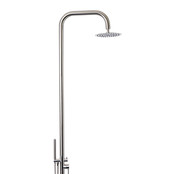 Buitendouche Set Eros Rond RVS 2 Greeps Mengkraan met Staafhanddouche