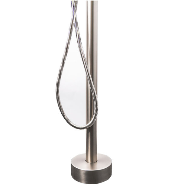 Buitendouche Set Eros Rond RVS 2 Greeps Mengkraan met Staafhanddouche