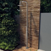 Buitendouche Set Eros Rond RVS 2 Greeps Mengkraan met Staafhanddouche