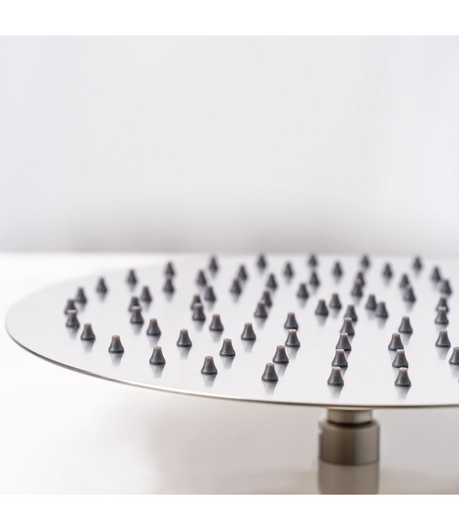 Buitendouche Set Eros Rond RVS 2 Greeps Mengkraan met Staafhanddouche