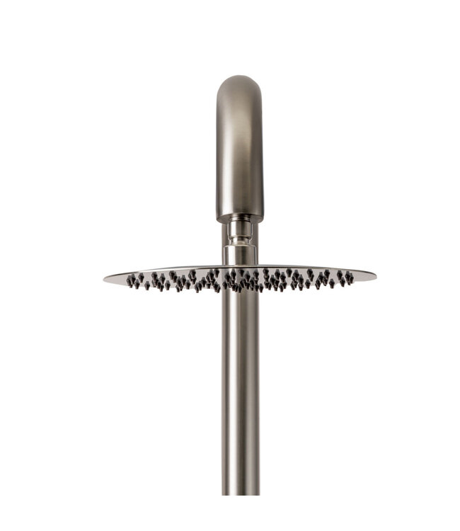 Buitendouche Set Eros Rond RVS 2 Greeps Mengkraan met Staafhanddouche