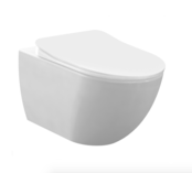 Creavit Hangtoilet Glans Wit FE322 Randloos met bidet incl. Softclose Toiletbril Creavit Hangtoilet Glans Wit FE322 Randloos met bidet incl. Softclose Toiletbril