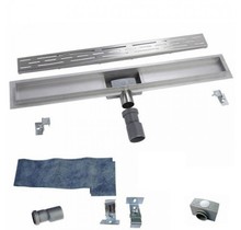 Douchegoot RVS FLENS 70 cm met Uitneembaar Sifon + uitneembaar haarfilter