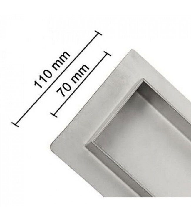 Douchegoot RVS FLENS 100 cm met Uitneembaar Sifon + uitneembaar haarfilter