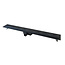 Douchegoot Mat Zwart FLENS 70 CM met Uitneembaar Sifon + uitneembaar haarfilter