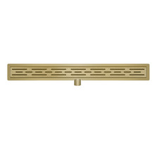 Douchegoot Geborsteld Goud FLENS 70 CM met Uitneembaar Sifon + uitneembaar haarfilter