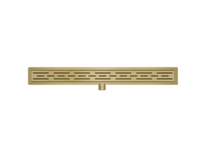 Douchegoot Geborsteld Goud FLENS 80 CM met Uitneembaar Sifon + uitneembaar haarfilter
