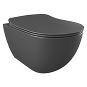 Hangtoilet Creavit Freedom Mat Zwart ( Exclusief toiletbril )