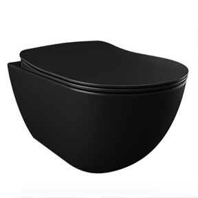 Hangtoilet Creavit Freedom Mat Zwart ( Exclusief toiletbril )