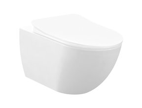 Hangtoilet Creavit Freedom Mat Wit met bidet ( Exclusief toiletbril )
