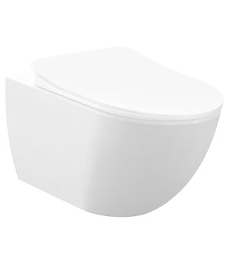 CREAVIT Hangtoilet Creavit Freedom Mat Wit met bidet ( Exclusief toiletbril )