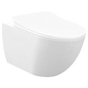 Hangtoilet Randloos Creavit Freedom Mat Zwart met bidet excl. wc-bril