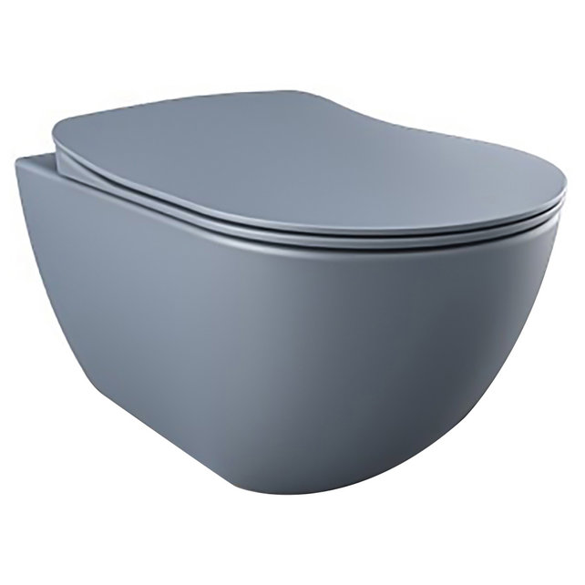 Hangtoilet Randloos Creavit Freedom Mat Cappuccino excl. wc-bril Hangtoilet Randloos Creavit Freedom Mat Cappuccino excl. wc-bril