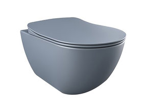 Hangtoilet Randloos Creavit Freedom Mat Basalt excl. wc-bril