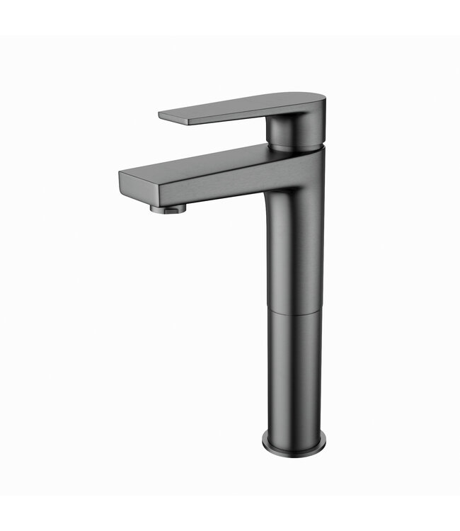 ALONI Wastafelkraan Mila Mat Zwart Opbouw Hoog 1 Greeps