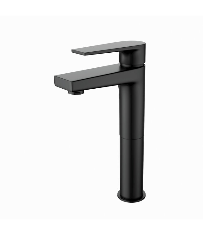 Wastafelkraan Mila Geborsteld Goud Opbouw Hoog 1 Greeps