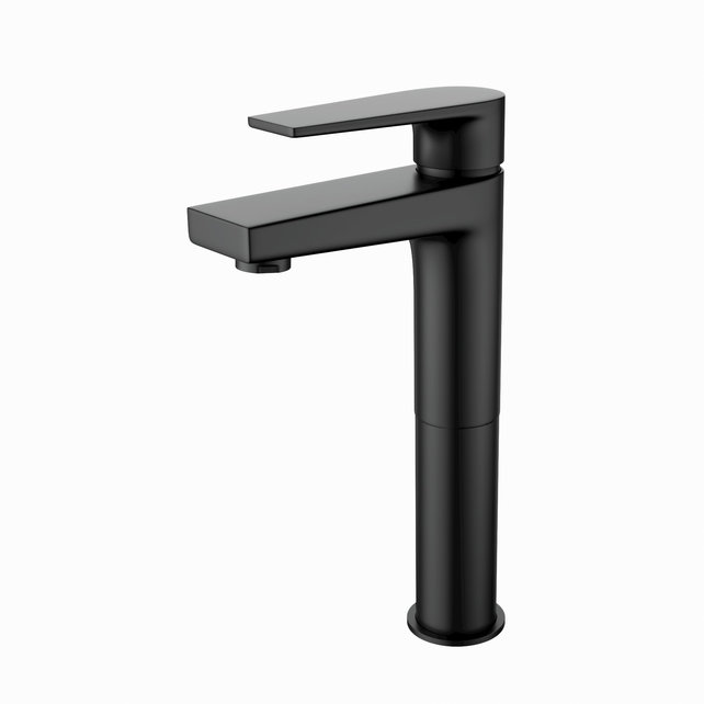 Wastafelkraan Mila Gun Metal Opbouw Hoog 1 Greeps Wastafelkraan Mila Gun Metal Opbouw Hoog 1 Greeps
