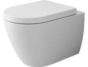 Bocchi Jet-Flush Hangtoilet Randloos Mat Wit 55cm diep (Incl) Softclose Toiletzitting