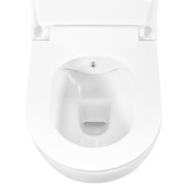 Compleet toiletset Geberit UP100 met Randloos bidet Hangtoilet Creavit Aloni Wit incl. Softclose toiletbril