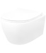 Compleet toiletset Geberit UP100 met Randloos bidet Hangtoilet Creavit Aloni Wit incl. Softclose toiletbril