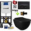 CREAVIT Toiletset Zwart Mat Creavit Freedom compleet toiletset incl. wc bril softclose + inbouwreservoir + Drukplaat