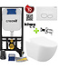 Toiletset Mat Wit Randloos met Bidet Creavit Freedom compleet toiletset incl. wc bril softclose + inbouwreservoir + Drukplaat