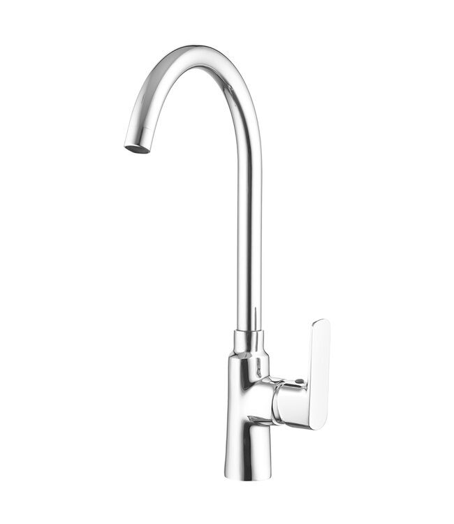 Keukenkraan Force Mat Zwart Aloni waterbesparend Keukenmengkraan