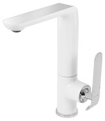 Keukenkraan Bloom Wit - Chroom Waterbesparend draaibaar uitloop