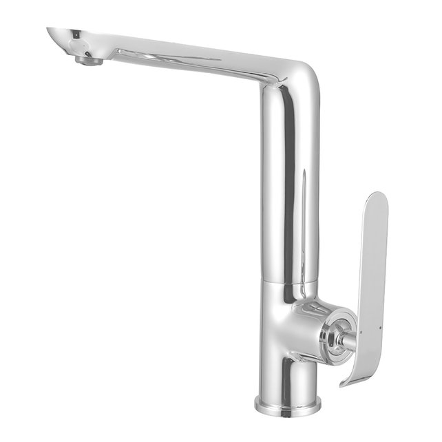 Keukenkraan Bloom Wit - Chroom Waterbesparend draaibaar uitloop