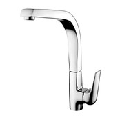 Keukenkraan Aloni Chroom Quadro  Draaibare uitloop Waterbesprarend